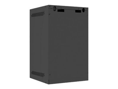 Lanberg - Rack skap - veggmonterbar - RAL 9004, svart - 9U - 10"