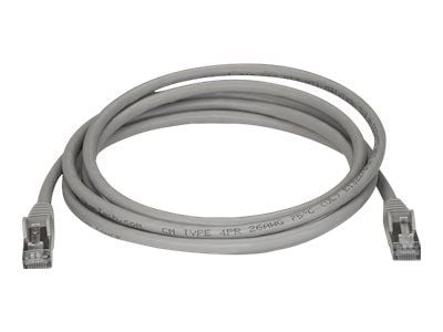 Startech 2m CAT6A Ethernet Cable, 10 Gigabit Shielded Snagless RJ45 100W PoE Patch Cord, CAT 6A 10GbE STP Network Cable w/Strain Relief, Grey, UL C...