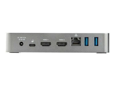 Startech USB-C Dock, Dual Monitor 1080p HDMI Laptop Docking Station, 60W Power Delivery, 1x USB-C, 3x USB-A, Ethernet, Dual HDMI Video Display USB ...