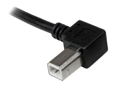 StarTech.com 2m USB 2.0 A to Left Angle B Cable Cord - 2 m USB Printer Cable - Left Angle USB B Cable - 1x USB A (M), 1x USB B (M) (USBAB2ML) - USB...