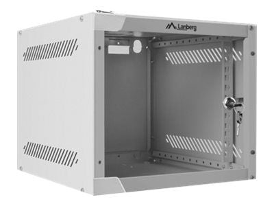 Lanberg - Rack skap - veggmonterbar - grå, RAL 7035 - 4U - 10"