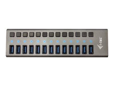 i-Tec USB 3.0 Charging HUB 13 port + Power Adapter 60 W - Hubb - 13 x SuperSpeed USB 3.0 - skrivbordsmodell