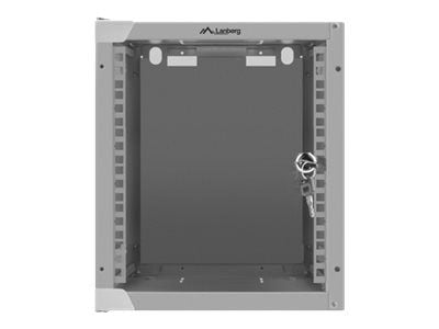 Lanberg - Rack skap - veggmonterbar - grå, RAL 7035 - 6U - 10"