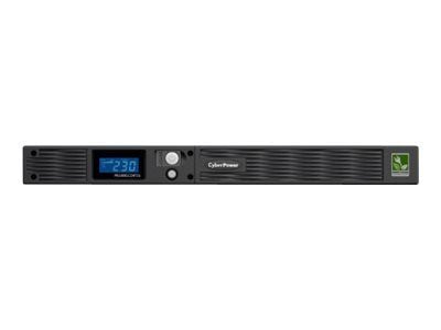 CyberPower Professional Rack Mount LCD Series PR1000ELCDRT1U - UPS (kan monteres i rack) - AC 230 V - 800 watt - 1000 VA - 9 Ah - RS-232, USB - utg...