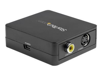StarTech.com VGA2VID2 videokonverter 1080p VGA til RCA/S-Video USB-drevet, svart