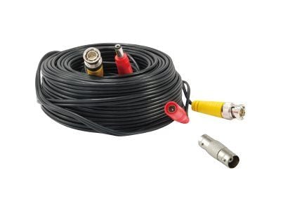LevelOne CAS-5018 - Strøm/video-kabel - BNC hann til BNC hunn - 18 m - svart