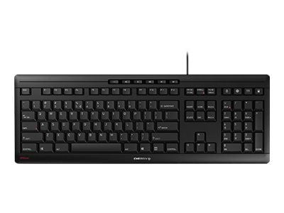 CHERRY STREAM KEYBOARD - Tastatur - USB - Belgisk - tastsvitsj: CHERRY SX - svart