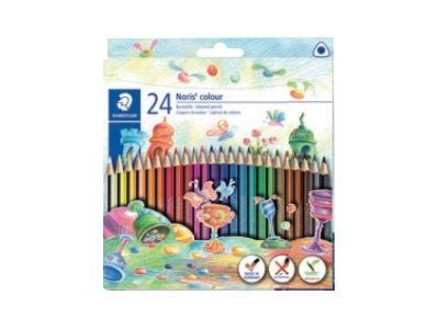 STAEDTLER Noris colour - Fargeblyant - assorterte skinnende farger (en pakke 24)