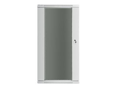 Lanberg - Rack skap - veggmonterbar - grå, RAL 7035 - 27U - 19"