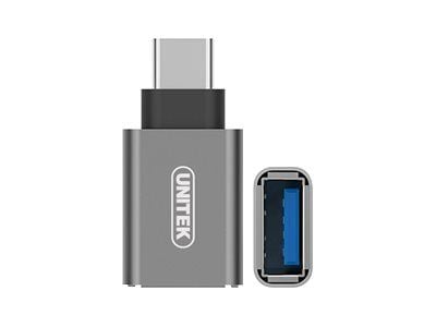 Unitek Y-A025CGY - USB-adapter - USB-C (hann) til USB-type A (hunn) - USB 3.1 Gen 2 - romgrå