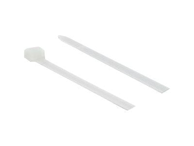 DeLOCK 19645, Tikasmallinen johdinside, Nailon, Valkoinen, 23 cm, V2, -35 - 85 °C