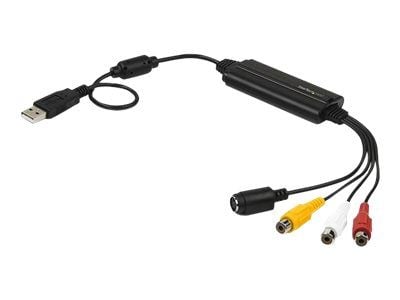 StarTech USB Video Capture Adapter Cable, S-Video/Composite to USB 2.0 SD Video Capture Device Cable, TWAIN Support, Analog to Digital Converter fo...