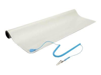 Startech Anti-Static Mat - 25" x 27.5" Electrical Grounding Desk Pad - For Home or Work - Beige (M3013) - Antistatisk skrivebordsmatte - beige