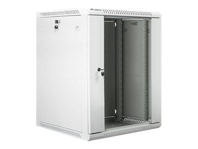 Lanberg - Rack skap - veggmonterbar - grå, RAL 7035 - 15U - 19"