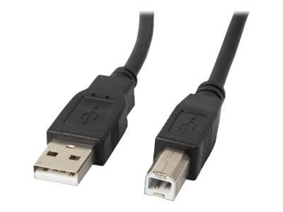 Lanberg - USB-kabel - USB (hann) til USB-type B (hann) - USB 2.0 - 3 m - svart