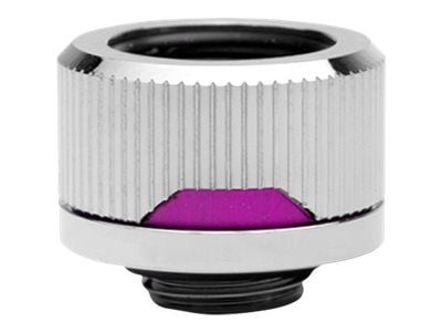 EK vesilohkot EK-Torque HDC 16 liitäntä suora G1/4 tuuman uros 16mm naaras kovaputki - hopea