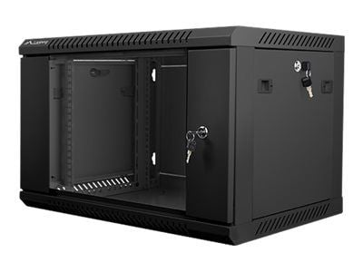 Lanberg - Rack skap - veggmonterbar - svart, RAL 9004 - 6U - 19" Lanberg - Rack skap - veggmonterbar - svart, RAL 9004 - 6U - 19"