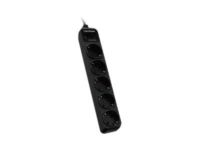 CyberPower Essential B0520SC0-DE - Overspenningsavleder - AC 200 - 250 V - utgangskontakter: 5