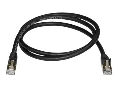 Startech 1m CAT6A Ethernet Cable, 10 Gigabit Shielded Snagless RJ45 100W PoE Patch Cord, CAT 6A 10GbE STP Network Cable w/Strain Relief, Black, UL ...