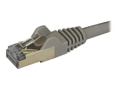 Startech 2m CAT6A Ethernet Cable, 10 Gigabit Shielded Snagless RJ45 100W PoE Patch Cord, CAT 6A 10GbE STP Network Cable w/Strain Relief, Grey, UL C...