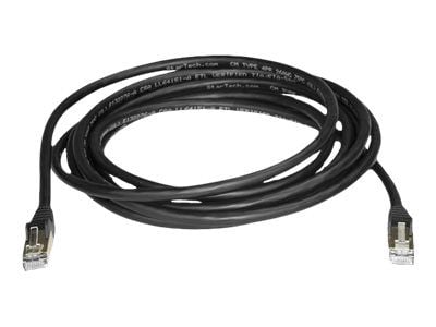 StarTech.com 3m CAT6A Ethernet-kaapeli, 10 Gigabit Shielded Snagless RJ45 100W PoE Patch Cord, CAT 6A 10GbE STP verkkokaapeli w/Strain Relief, must...