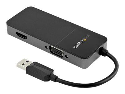 StarTech.com USB32HDVGA, 3.2 Gen 1 (3.1 Gen 1), USB A-tyyppi, HDMI-lähtö, VGA (D-Sub) -lähtö, 3840 x 2160 pikseliä
