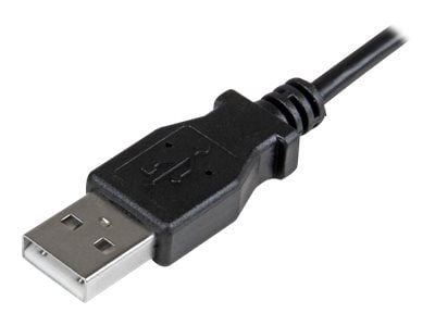 StarTech Right Angle Micro USB Cable - 1 ft / 0.5m - 90 degree - USB Cord - USB Charger Cable - USB to Micro USB Cable (USBAUB50CMRA) - USB-kabel -...