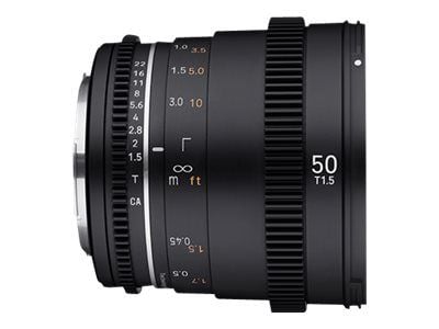 Samyang - Objektiv - 50mm - T1.5 VDSLR MK2 - Sony E-fatning