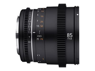 Samyang - Teleobjektiv - 85 mm - T1.5 VDSLR MK2 - Sony E-mount - för Sony Cinema Line; a VLOGCAM; a1; a1 II; a6700; a7 IV; a7 V; a7C II; a7CR; a7R ...