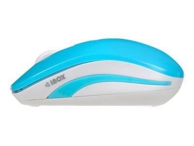 iBox LORIINI, Molempikätinen, Optinen, Langaton RF, 1600 DPI, Sininen, Valkoinen