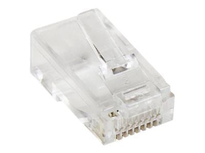 Startech Cat5e RJ45 Stranded Modular Plug Connector - 50 Pkg - Bulk Cat 5e Plugs - 50x RJ45 Ends (CRJ4550PK) - Nettverkkontakt - RJ-45 (hann) - CAT...