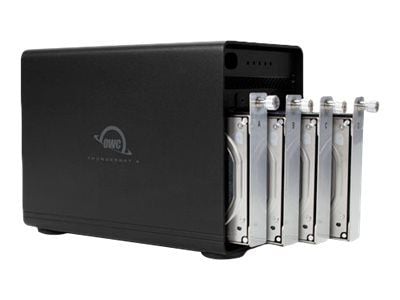 OWC ThunderBay 4 RAID, 0 TB, HDD, 3,9 kg, Tower, Musta