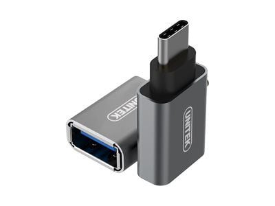 Unitek Y-A025CGY - USB-adapter - USB-C (hann) til USB-type A (hunn) - USB 3.1 Gen 2 - romgrå
