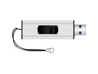 MediaRange SuperSpeed - USB-flashstasjon - 32 GB - USB 3.0 - svart/sølv