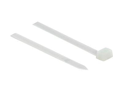 DeLOCK 19645, Tikasmallinen johdinside, Nailon, Valkoinen, 23 cm, V2, -35 - 85 °C