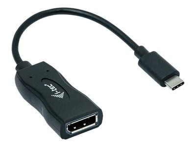 i-Tec USB-C Display Port Adapter - Extern videoadapter - USB-C 3.1 - DisplayPort - svart