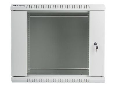 Lanberg - Rack skap - veggmonterbar - grå, RAL 7035 - 9U - 19"