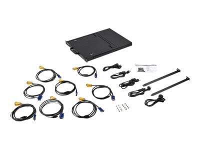 StarTech 8 Port Rackmount KVM Console with 6ft Cables, Integrated KVM Switch with 17" LCD Monitor, Fully Featured 1U LCD KVM Drawer- OSD KVM, Durab...
