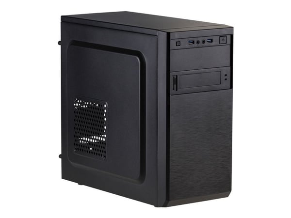Akyga AK17BK - Tower - micro ATX - ingen strømforsyning - svart - USB/lyd