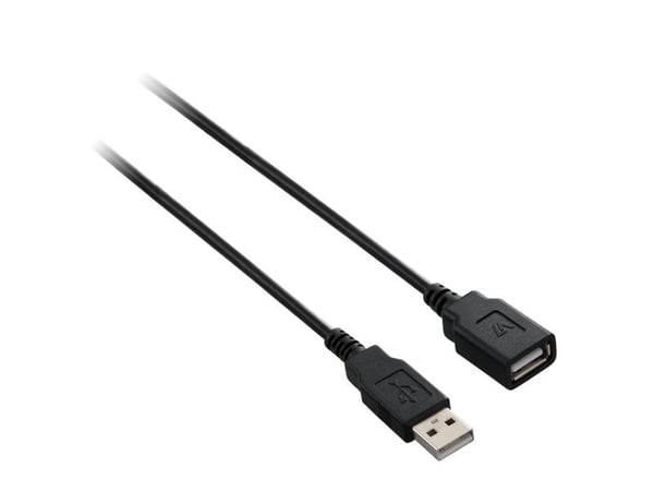 V7 - USB-forlengelseskabel - USB (hann) til USB (hunn) - 1.8 m - svart