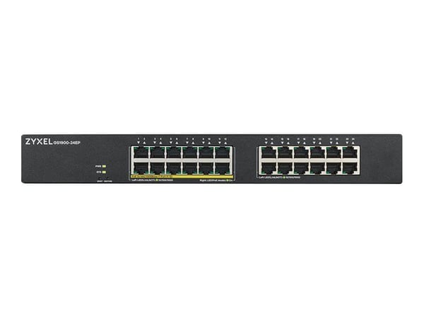 Zyxel GS1900-24EP - Switch - smart - 24 x 10/100/1000 (12 PoE) - rackmonterbar, veggmonterbar - PoE (130 W)