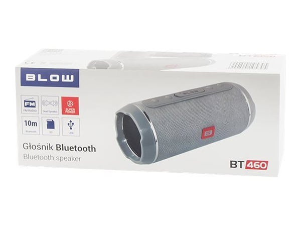 Blow BT460 - Kaiutin - kannettava - langaton - Bluetooth - harmaa - Bluetooth - harmaa