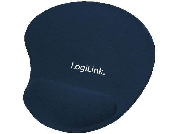 LogiLink - Musematte med håndleddsstøtte - blå