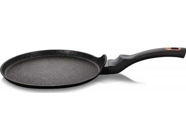 GRANITINĖ SKELĖ BLYNELIAMS 28cm BERLINGER HAUS Juodas ROSE BH-6181