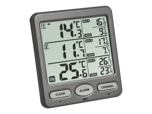 TFA Trio - Termometer - digital - grå