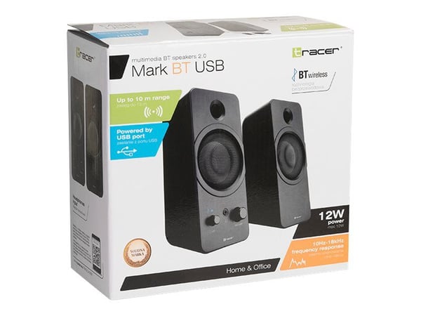 Tracer Mark - Kaiuttimet - PC:lle - 2.0-kanavainen - langaton - Bluetooth - 12 Watt (Yhteensä)