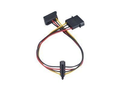 Akasa AK-CBPW01-30 - Strømadapter - 4-pin intern strøm (hann) til SATA-strøm (hunn) - 30 cm