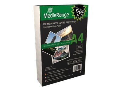 MediaRange - Matt - belagt - A4 (210 x 297 mm) - 130 g/m² - 100 ark papir