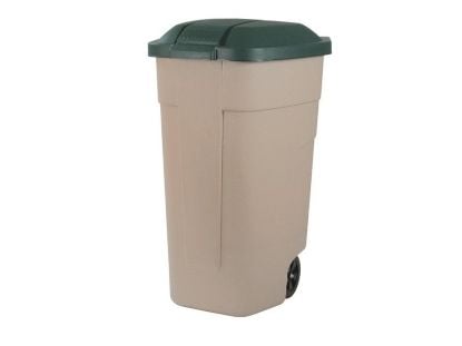 Curver Beige pyörällinen roskakori 110L (176805)