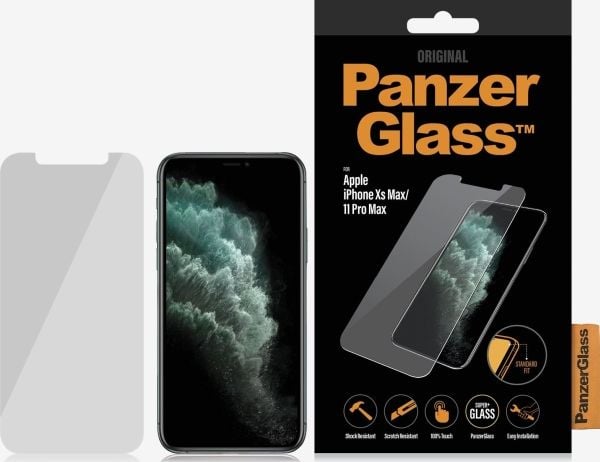 PanzerGlass - Skjermbeskyttelse for mobiltelefon - glass - 6.5" - krystallklar - for Apple iPhone 11 Pro Max, XS Max